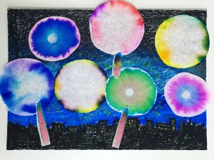 簡単にじみ絵で魔法のお花づくり(ペーパークロマトグラフィー)