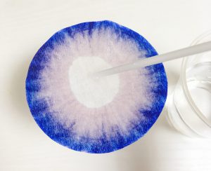 ペーパークロマトグラフィでにじみ絵のやり方