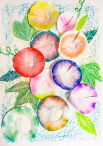 簡単にじみ絵で魔法のお花づくり(ペーパークロマトグラフィー)