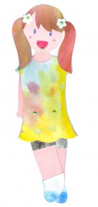 動く紙人形の作り方（割りピン）