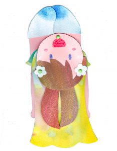 動く紙人形を持って帰るとき