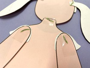 動く紙人形の作り方（割りピン）