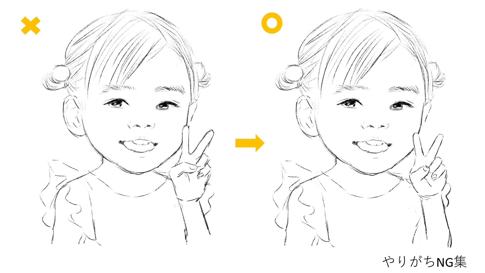 顔に対して手が大きすぎる
