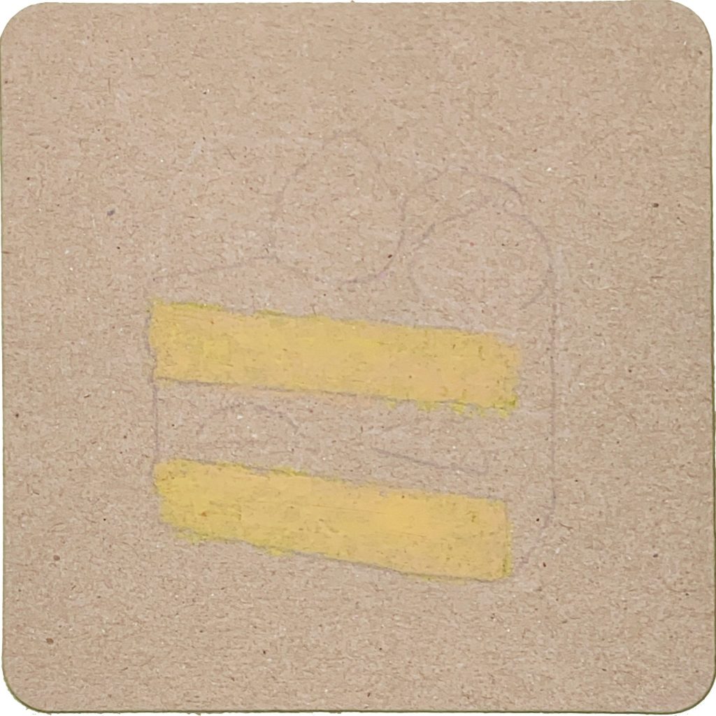 クレヨンで「ショートケーキ」の絵の描き方 スポンジを塗る