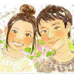 のあのあ 似顔絵ギフト制作 アニメタッチ似顔絵 | BAKU WORKSHOP